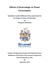 Effects of Overvoltage on Power Consumption