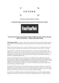 Future Plc Today Announces the Launch of Fourfourtwo Turkey