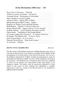In the Michaelmas 2002 Issue – 116