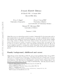 Julian Ernst Besag Arxiv:1711.10262V2 [Stat.OT]