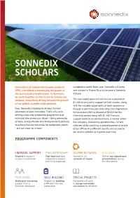 Sonnedix Scholars