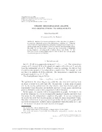 VERTEX DECOMPOSABLE GRAPHS and OBSTRUCTIONS to SHELLABILITY 1. Introduction