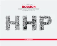 2012 ANNUAL REPORT TABLE of CONTENTS