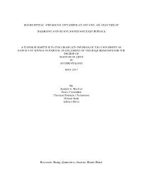 Shang Ritual and Social Dynamics at Anyang: an Analysis Of