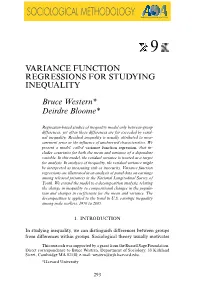 Variance Function Regressions for Studying Inequality