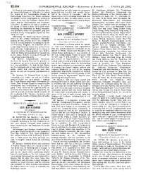 CONGRESSIONAL RECORD— Extensions of Remarks E1958 HON