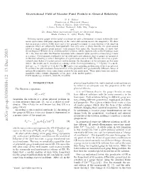 Gravitational Field of Massive Point Particle in General Relativity