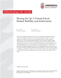 Moving on Up? a Virtual School, Student Mobility, and Achievement