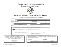 Office of Court Administration Criminal Report