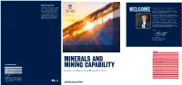 Our Minerals and Mining Capabilities