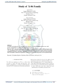 Study of X-86 Family