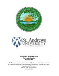 2020-2021 Academic Year University Catalog Number 80