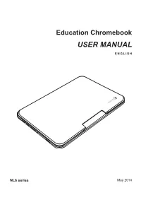 Chromebook USER MANUAL ENGLISH
