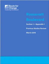 Roosevelt Boulevard Section 1 – Appendix 1