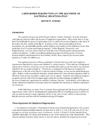 A Reformed Perspective on the Doctrine of Baptismal Regeneration