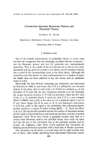 Connection Between Brownian Motion and Potential Theory