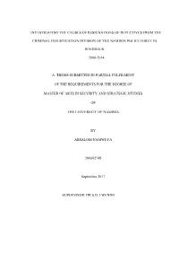 Investigating the Causes of Resignations of Detectives from The