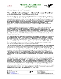 The Little Bow Gets Bigger – Alberta's Newest River