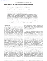 A New Approach for Improving Exchange-Spring Magnets (PDF