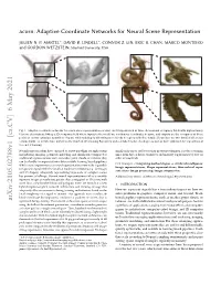 Acorn: Adaptive Coordinate Networks for Neural Scene Representation