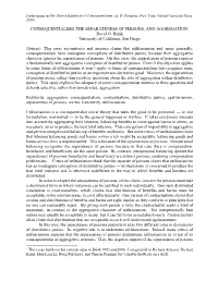 CONSEQUENTIALISM, the SEPARATENESS of PERSONS, and AGGREGATION1 David O