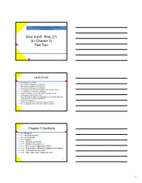 Dive Into® Web 2.0 (In Chapter 3) Part Two