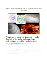 Exploring the Solar Poles and the Heliosphere from High Helio-Latitude