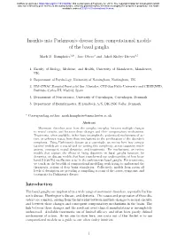 Insights Into Parkinson's Disease from Computational Models Of