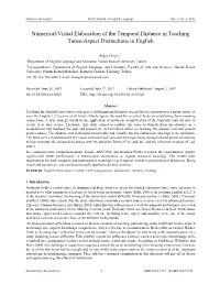 Numerical/Visual Elaboration of the Temporal Distance in Teaching Tense-Aspect Distinctions in English