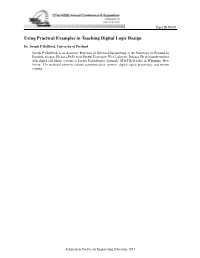 Using Practical Examples in Teaching Digital Logic Design
