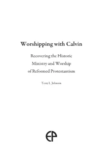 Worshipping with Calvin