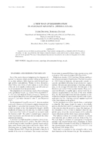 A New Way of Dissemination in Anagallis Arvensis L