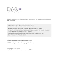 A Spatial Hierarchical Analysis of the Temporal Influences of the El Niño-Southern Oscillation and Weather on Dengue in Kalutara District, Sri Lanka