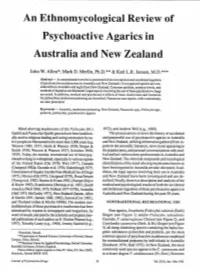 An Ethnomycological Review of Psychoactive Agarics in Australia and New Zealand
