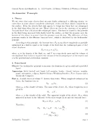Archimedes' Principle