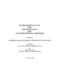 Environmental Scan and Strategic Plan for an Environmental Program