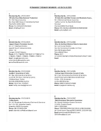 Permanent Ordinary Members – As on 24.03.2021