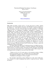 Terrorism & Internet Governance