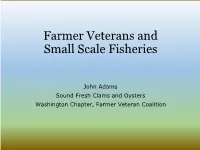 Case Study 2 from Shellfish to Seaweed