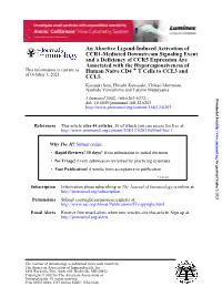 CCL5 T Cells to CCL3 and + Human Naive CD4 Associated with The