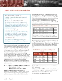 Chapter 11 Direct Fugitive Emissions