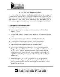 Jack & Rationalizations