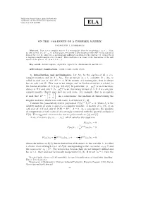 On the M-Th Roots of a Complex Matrix