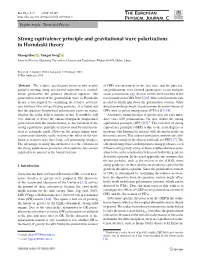 Strong Equivalence Principle and Gravitational Wave Polarizations in Horndeski Theory
