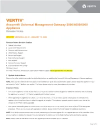Universal Management Gateway Appliance: V4.0 and Later