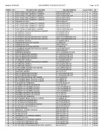 Updated 10/29/2020 2020 GENERAL POLLING PLACE LIST Page 1 of 29