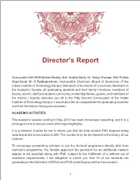 52 Convocation-Director Reports 2019