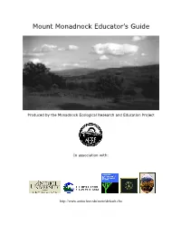 Mount Monadnock Educator's Guide