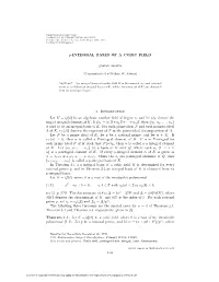 P-INTEGRAL BASES of a CUBIC FIELD 1. Introduction Let K = Q(Θ
