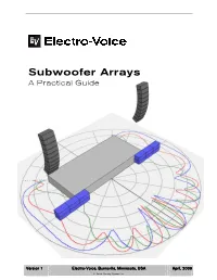 Subwoofer Arrays: a Practical Guide
